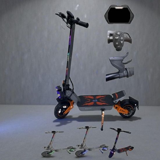 صورة سكوتر الأوروبي الكهربائي 1500 واط – تصميم رياضي مع إضاءة وشاشة إلكترونية